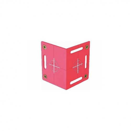 Plaquette angulaire RS100 rouge avec 4 réticules TOPOCENTER