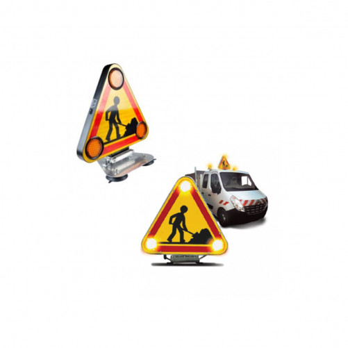 Triangle de toit double face - Rechargeable - Magnetique