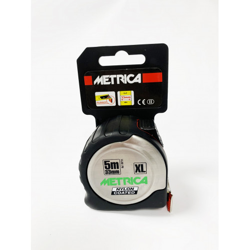 Ruban de mesure METRICA 5 m x 33 mm / 8 m x 33 mm XL NYLON