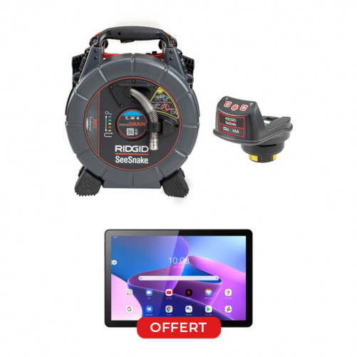 Caméra d'inspection SeeSnake MicroDrain APX & Hub CSX Ridgid | Tablette OFFERTE