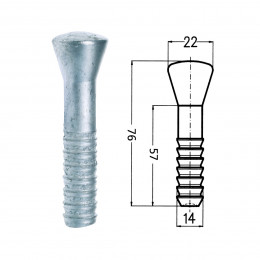 Repère mural acier 5eST