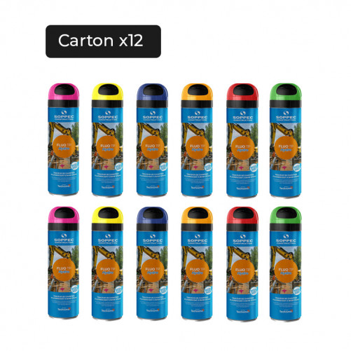 Traceur de chantier Fluo TP Hydro - Carton x12