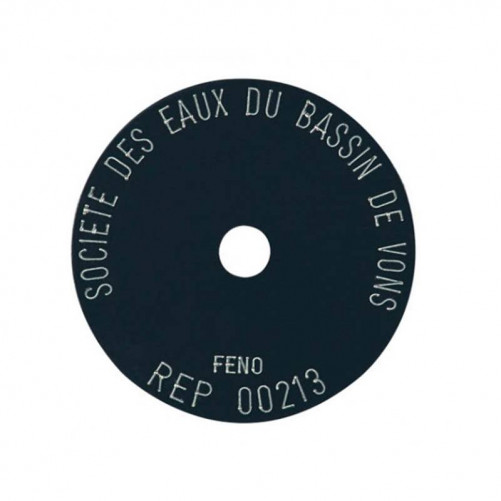 rondelle gravée et galbée